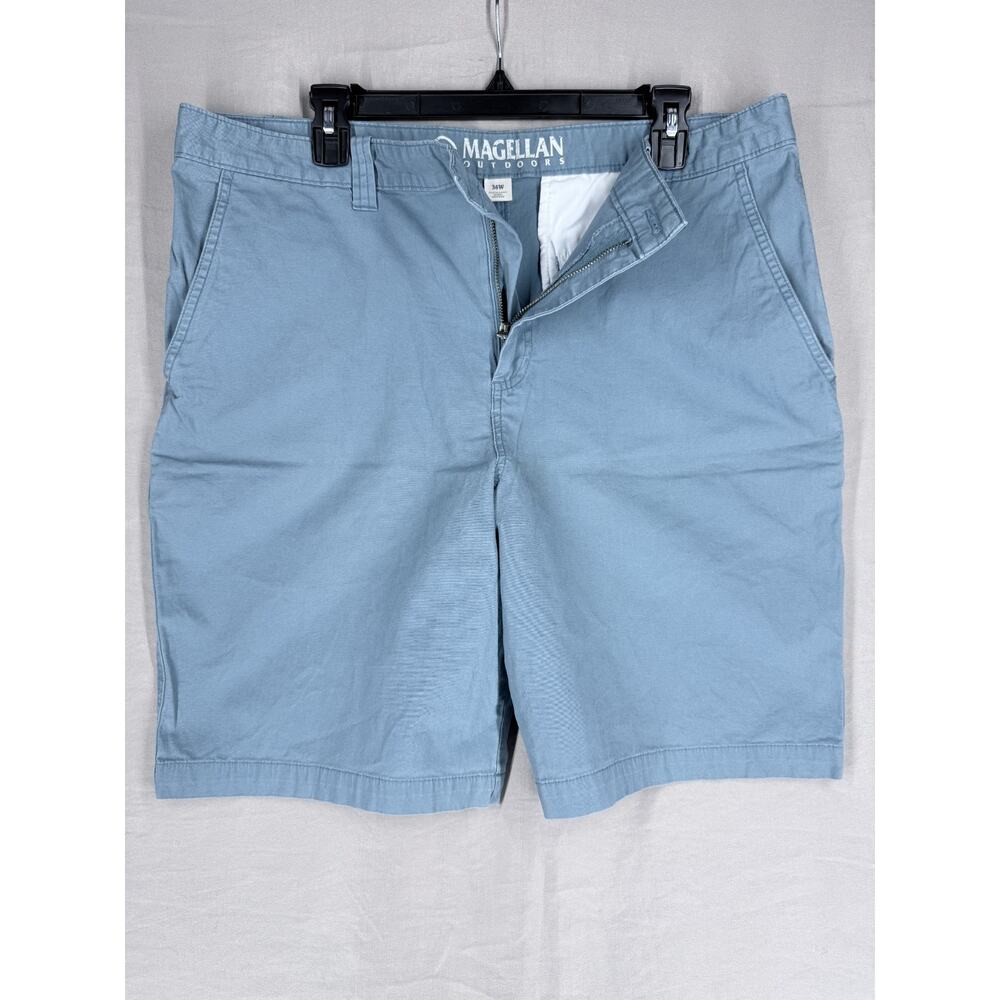 Magellan Outdoors Summerville Poplin Shorts Aegean Blue Men's W36